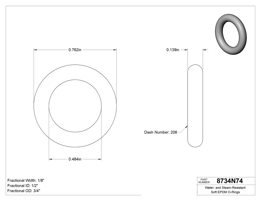 Technical drawing - 8734N74